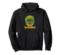 Stay Grounded Weeping Willow Tree Nature Quote Design Pullover Hoodie