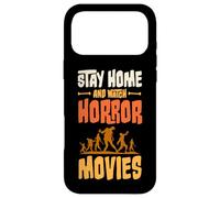 Stay Home And Watch Horror Movies Zombies Funny Halloween Case for iPhone 17 Pro Max
