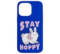 Stay Hoppy Cute Kawaii Bunny Rabbit Animal Case for iPhone 14 Pro Max