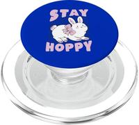 Stay Hoppy Cute Kawaii Bunny Rabbit Animal PopSockets PopGrip for MagSafe