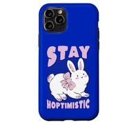 Stay Hoptimistic Cute Bunny Rabbit Positive Quote Case for iPhone 11 Pro