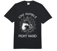 Stay Humble Hard Fight | Boxing Gloves | Fighting Boxer Comfort Colors Adult Heavyweight T-Shirt