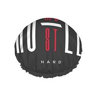 Stay Humble Hustle Hard' Phrase Shower Cap,Abstract Quote Hustle Poster Design Waterproof Double Layer Bath Caps Perfect For All Hair Lengths And Thicknesses