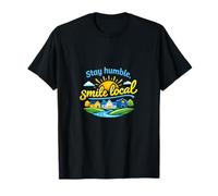 Stay Humble Smile Local Local Pride Badge Graphic T-Shirt