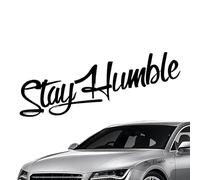 Stay Humble Window Sticker, Stay Humble Car Sticker, Front and Rear Car Window Sticker, Cut Waterproof Car Door Stickers for Truck Motorcycles