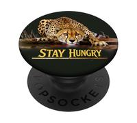Stay Hungry Cheetah - Fierce Athletes & Go-Getters Focus PopSockets Adhesive PopGrip