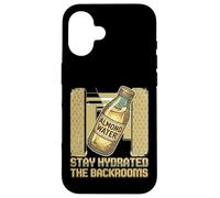 Stay Hydrated The Backrooms Almond Water Case for iPhone 16