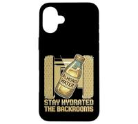 Stay Hydrated The Backrooms Almond Water Case for iPhone 16 Plus