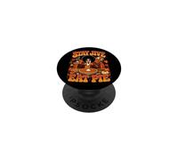 Stay Jive Eat Pie Retro 70s Turkey Funny Thanksgiving PopSockets Adhesive PopGrip
