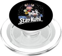 Stay Kuhl Funny Cow on Snowboard Winter Design PopSockets PopGrip for MagSafe