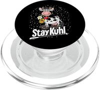 Stay Kuhl Funny Cow on Snowboard Winter Design PopSockets PopGrip for MagSafe