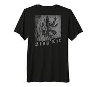 Stay Lit Burning Witches Occult Satanic Witchcraft 666 Premium T-Shirt