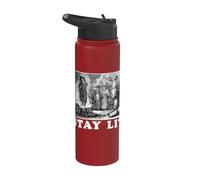 Stay Lit/Medieval History Witch Burning Dark Humor Stainless Steel Insulated Water Bottle
