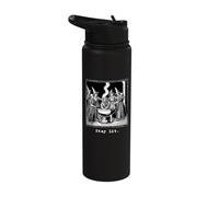Stay Lit Witch Occult Satan Hell Witchy Hex Pagan Halloween Stainless Steel Insulated Water Bottle
