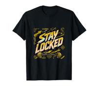 Stay Locked Discipline Focus Motivation Graphic T-Shirt