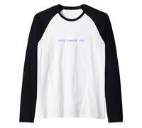 Stay Logged Out Y2K Pixel Computer Retro Tech Humor Gift Raglan Baseball Tee