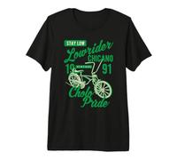 Stay Low Cholo Pride Chicano Lowrider Bicycle Retro Design Premium T-Shirt