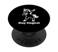 Stay Magical Dabbing Unicorn Fun Fantasy Design PopSockets Adhesive PopGrip