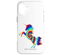 Stay Magical Rainbow Unicorn Magical Mystical Fantasy Art Case for iPhone 16 Plus