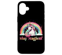 Stay Magical Unicorn Rainbow Dreams Case for iPhone 16 Plus