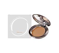 Stay Matte Pressed Powder, Miracle Flawless Pressed Powder Medium Warm - Setting Powder Makeup for Face With Rose Flower Extract Sweet Almond Oil - Blurring Finishing Compact Powder (Dark brown)