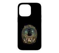Stay Mossy dark cat Goblincore Mushroom Forest Creatures Case for iPhone 14 Pro Max