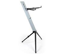 Stay Music - Intruder Series - Single Tier Keyboard Stand including Carry Case - Silver