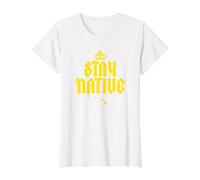 Stay Native, Islander, Polynesian Tattoo, Pinoy, Isla Born Value Graphic T-Shirt, Women, White, S