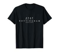 Stay Nottingham, England Coordinates - UK Souvenir T-Shirt