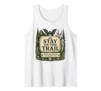 Stay On The Trail Cryptid Forest Vintage Hiking Camping Tank Top