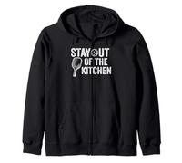 Stay Out Of The Kitchen Funny Pickleball Saying Zip Hoodie