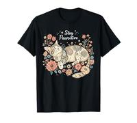 Stay Pawsitive Cat Lover Shirt - BOHO and Mandala Style T-Shirt
