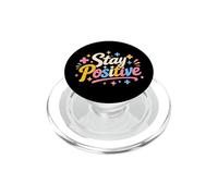 Stay Positive Funny Math Problem Equation Humor PopSockets PopGrip for MagSafe