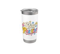 Stay Positive Funny Math Problem Equation Humor Stainless Steel Insulated Tumbler
