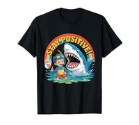 Stay Positive Shark Beach Kids Summer Adventure T-Shirt