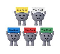 Stay Positive Stones - Worry Stones For Adults, You're Awesome Motivational Stone, Mini Toys Encouragement Decorations, Encouraging Birthday Inspirational For Coworkers, Employees, Teachers 5pcs