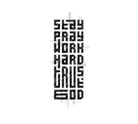 STAY PRAY WORK HARD TRUST GOD PLANNER: 2025-2026