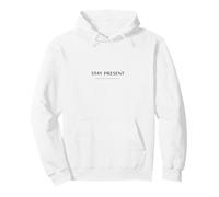 Stay Present Minimalist Design Mindfulness Quote Pullover Hoodie