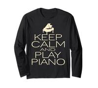 Stay Relaxed and Enjoy Playing The Piano Style Long Sleeve T-Shirt
