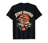Stay Rooted Bonsai Tree Japanese Ink Art Graphic Tee Value Graphic T-Shirt