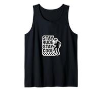 Stay Rude Stay Cool Classic Ska Two Tone Design Dancing Tank Top