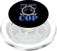 Stay Safe At Night Sleep With A Cop PopSockets PopGrip for MagSafe