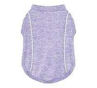 Stay Safe at Night: Stylish Reflective Strip Dog Shirt & Tank Top - Soft, Breathable Clothes with Sun Protection, Quick Dry, Stretchy, Lightweight for Small to Large Dogs Purple L