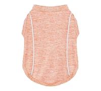 Stay Safe at Night: Stylish Reflective Strip Dog Shirt & Tank Top - Soft, Breathable Clothes with Sun Protection, Quick Dry, Stretchy, Lightweight for Small to Large Dogs Orange XL