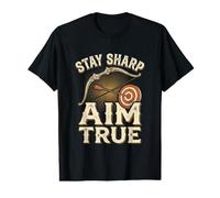 Stay Sharp Aim True Archery Bow Arrow Dystopian Gamer Value Graphic T-Shirt