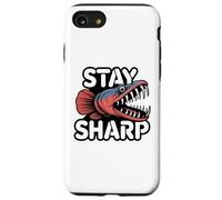 STAY SHARP Angry Fish Humorous Tough Lake River Sports Case for iPhone SE (2020) / 7/8