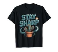 Stay Sharp Cactus Succulent Desert Value Graphic T-Shirt