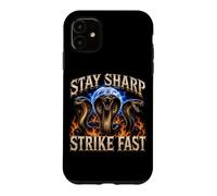 Stay Sharp Strike Fast Cobra Fierce Wildlife Art Case for iPhone 11