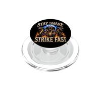 Stay Sharp Strike Fast Cobra Fierce Wildlife Art PopSockets PopGrip for MagSafe