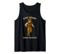 Stay Sharp Swing Smarter Golf Fox Tank Top